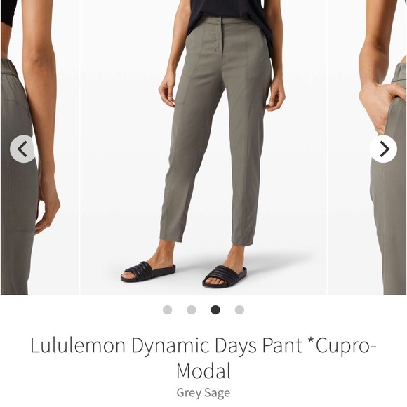 Lululemon Dynamic Days Pant cupro modal gray sage size 4 - Picture 1 of 7